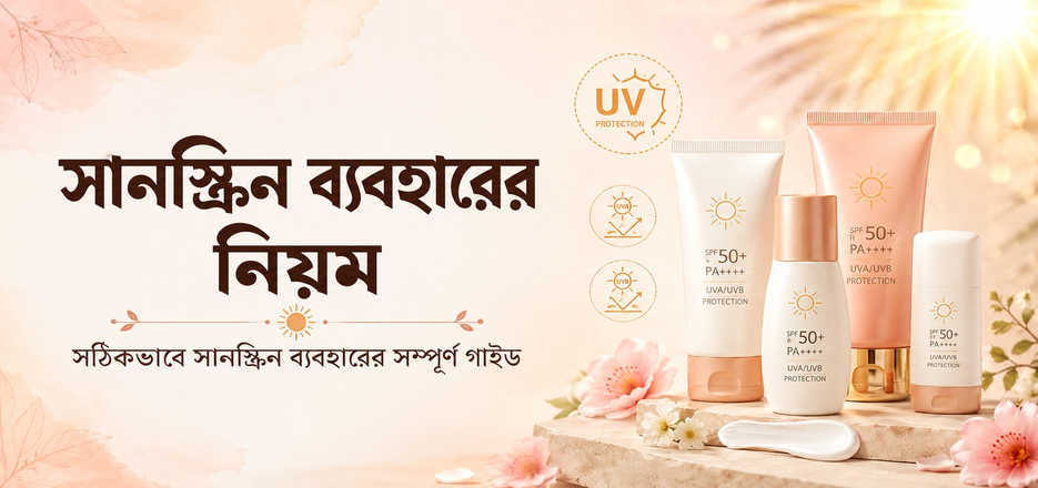 সানস্ক্রিন ব্যবহারের নিয়ম