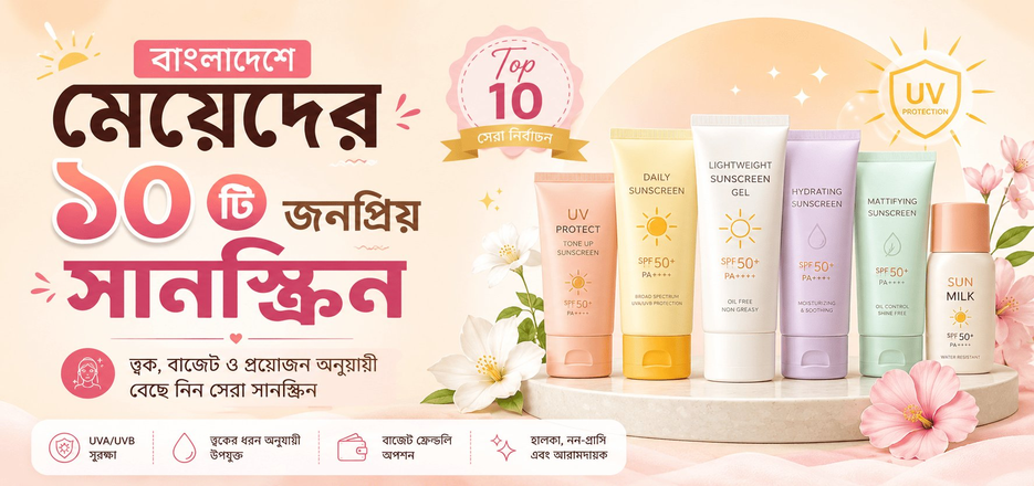 মেয়েদের জন্য সানস্ক্রিন ক্রিম কোনটি ভালো