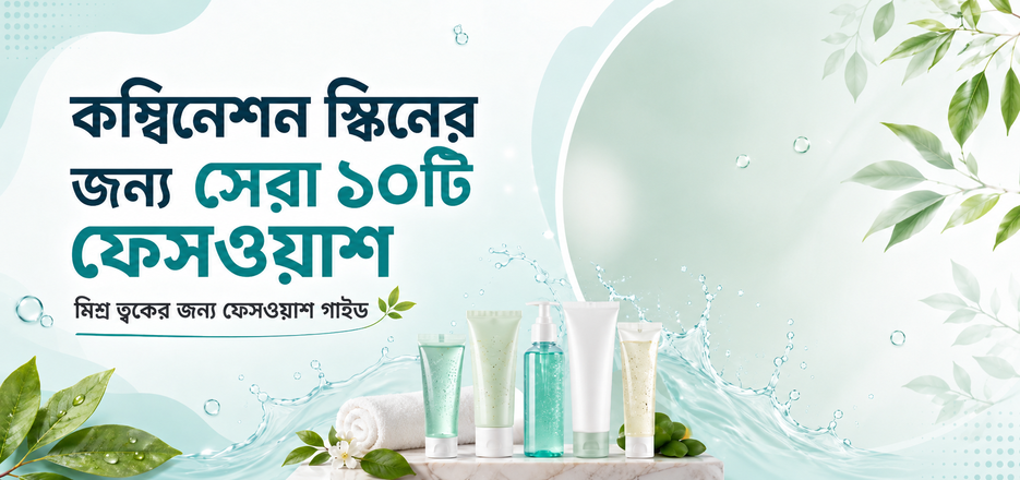 কম্বিনেশন স্কিনের জন্য কোন ফেসওয়াশ ভালো