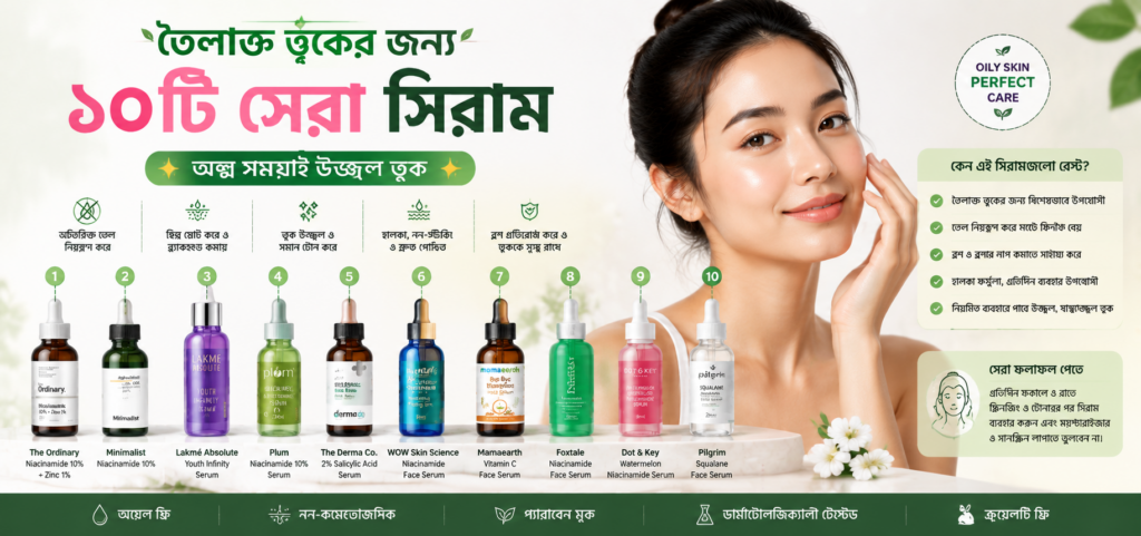 তৈলাক্ত ত্বকের জন্য কোন সিরাম ভালো
