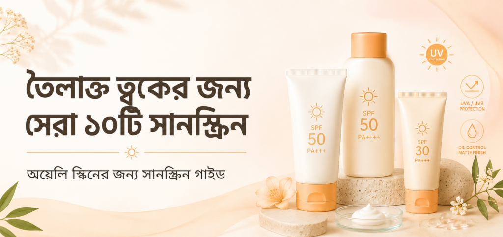 তৈলাক্ত ত্বকের জন্য কোন সানস্ক্রিন ভালো